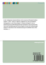 Entwurf eines Feedbackbogens Schüler - Lehrer - Schule Entwurf eines Feedbackbogens Schüler - Lehrer - Schule