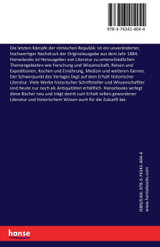 Die letzten Kämpfe der römischen Republik Die letzten Kämpfe der römischen Republik
