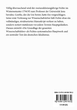 Grundlage der gesammten Wissenschaftslehre Grundlage der gesammten Wissenschaftslehre