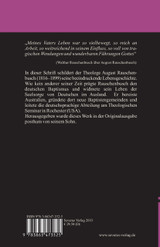 Leben und Wirken von August Rauschenbusch Leben und Wirken von August Rauschenbusch