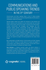 Communications and Public Speaking Trends in the 21st Century Communications and Public Speaking Trends in the 21st Century