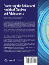 Promoting the Behavioral Health of Children and Adolescents