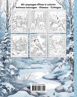 Paysages d'Hiver Livre de Coloriage pour Adultes Paysages d'Hiver Livre de Coloriage pour Adultes