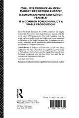 The Single European Market and Beyond The Single European Market and Beyond