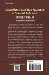 Special Matrices and Their Applications in Numerical Mathematics