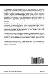 CMOS Wireless Transceiver Design CMOS Wireless Transceiver Design