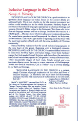 Inclusive Language in the Church