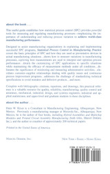 Statistical Process Control in Manufacturing Practice
