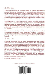 Polymer Mixing and Extrusion Technology