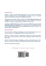 Partial Differential Equations and Applications