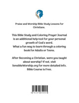 Praise & Worship Bible Study and Coloring Prayer Journal Praise & Worship Bible Study and Coloring Prayer Journal