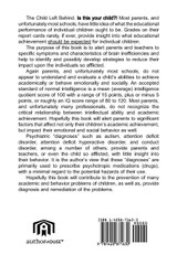 The Child Left Behind