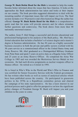 George W. Bush Robin Hood For The Rich
