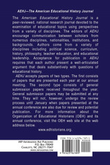 American Educational History Journal Volume 41, Numbers 1 & 2