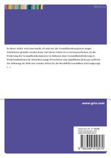 Förderung der Gesundheitskompetenz junger, von Arbeitslosigkeit betroffener Menschen Förderung der Gesundheitskompetenz junger, von Arbeitslosigkeit betroffener Menschen
