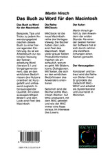 Das Buch zu Word für den Macintosh Das Buch zu Word für den Macintosh