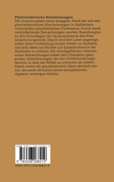 Photoelektrische Erscheinungen