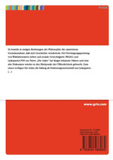 Das Verhältnis der Sozialdemokratischen Partei Deutschlands (SPD) und der Linkspartei