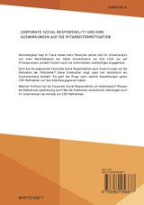 Corporate Social Responsibility und ihre Auswirkungen auf die Mitarbeitermotivation Corporate Social Responsibility und ihre Auswirkungen auf die Mitarbeitermotivation