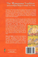 The Ramayana Tradition and Socio-Religious Change in Trinidad, 1917-1990