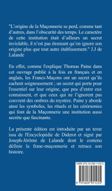 De l'origine de la Franc-Maçonnerie De l'origine de la Franc-Maçonnerie