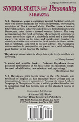 Symbol, Status, and Personality