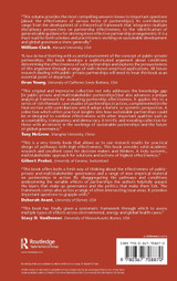 Partnerships for Sustainability in Contemporary Global Governance