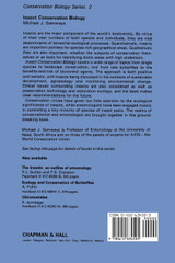 Insect Conservation Biology Insect Conservation Biology