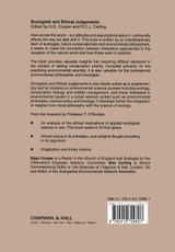 Ecologists and Ethical Judgements Ecologists and Ethical Judgements