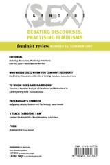 Debating Discourses, Practising Feminisms