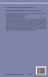Environmental Policy in an International Perspective Environmental Policy in an International Perspective