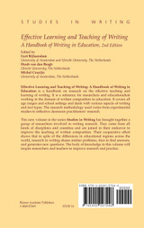 Effective Learning and Teaching of Writing