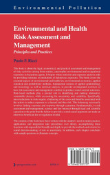 Environmental and Health Risk Assessment and Management