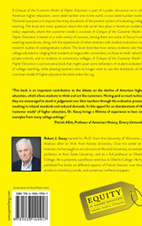 A Critique of the Customer Model of Higher Education