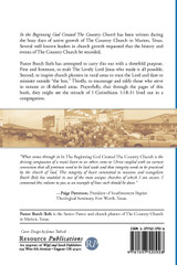 In the Beginning God Created the Country Church