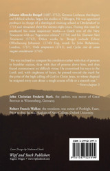 A Memoir of the Life and Writings of John Albert Bengel, Prelate in Wuertemberg