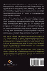VILLAIN OR VICTIM? A defence of Sir John Kerr and the Reserve Powers