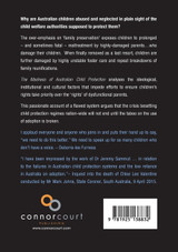 The Madness of  Australian Child Protection