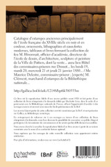 Catalogue d'estampes anciennes
