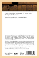 Études économiques sur l'antiquité. 2e édition Études économiques sur l'antiquité. 2e édition