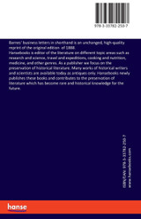 Barnes' business letters in shorthand