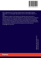 Rolls of Membership of the New-England Historic Genealogical Society