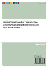 Kommunikation in Gruppen