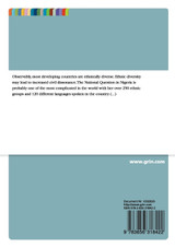 A Historical Analysis of Ethnic Conflict in Nigeria