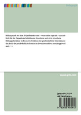 "Selbstregulative Erziehung" am Beispiel Summerhill nach Alexander Sutherland Neill "Selbstregulative Erziehung" am Beispiel Summerhill nach Alexander Sutherland Neill