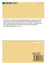 Analyse von Jahresabschlüssen nach IAS und IFRS