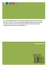 Sportmedizinische Betrachtung sporttreibenden Frau