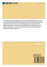Stand und Entwicklungstendenzen der Prozessorganisation bei der Warenversorgung im Handel Stand und Entwicklungstendenzen der Prozessorganisation bei der Warenversorgung im Handel