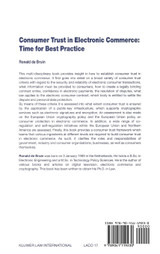 Consumer Trust in Electronic Commerce Consumer Trust in Electronic Commerce