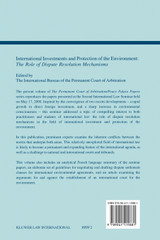 International Investments and Protection of the Environment International Investments and Protection of the Environment